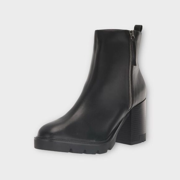 Esprit Women's Perlina Zip Side Block Heeled Booties Size 11 - Picture 1 of 7